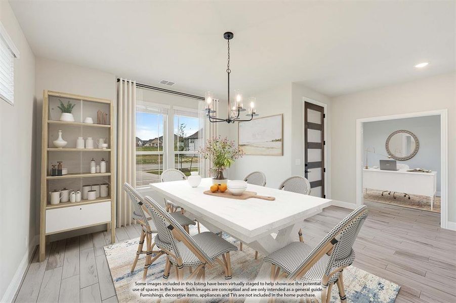 Furnished interior view inside a new home in Devonshire Classic 60-65, Forney (Image 8).