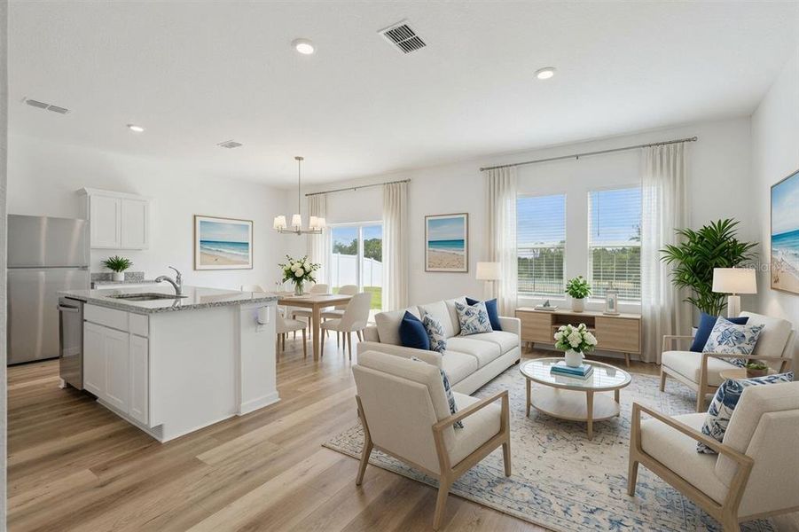 Furnished interior view inside a new home in , Groveland (Image 10).