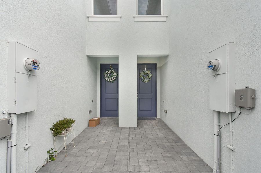 Front Door to the Right