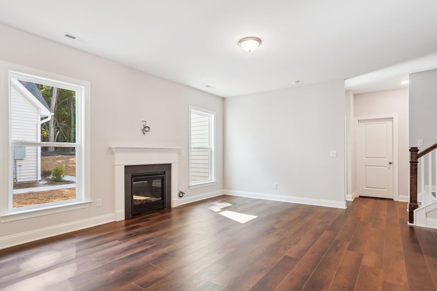 Representative unfurnished interior of a home built from the Badin by Caruso Homes in Blue Run, Raleigh (Image 64). Representative unfurnished interior of a home built from the Badin by Caruso Homes in Blue Run, Raleigh (Image 64).