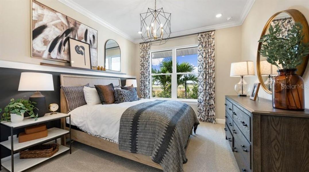 Furnished interior view inside a new home in Esplanade at Center Lake Ranch, St. Cloud (Image 11).