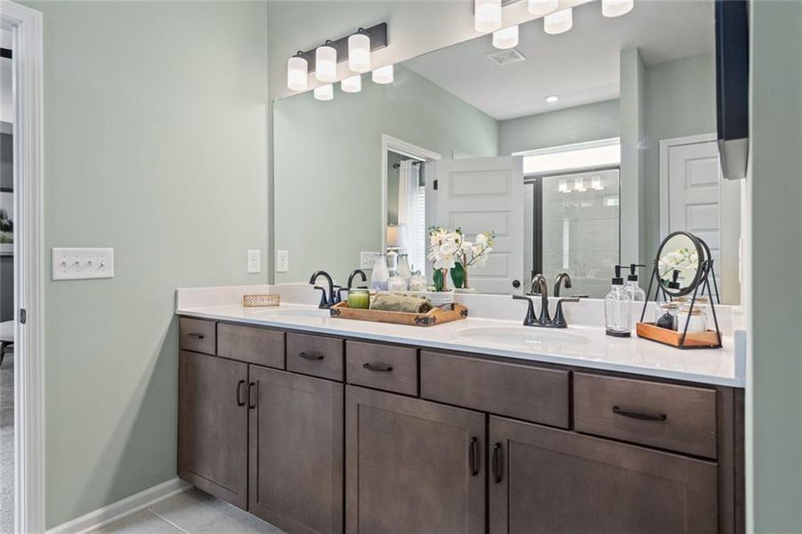 Furnished interior view inside a new home in Garrett Preserve, Douglasville (Image 36).
