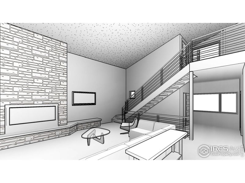 Furnished interior view inside a new home in , Lyons (Image 8).