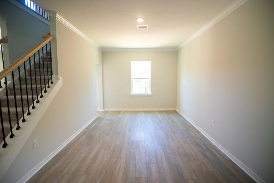 Representative unfurnished interior of a home built from the Carlisle by Maronda Homes in Seminole Bend, Pensacola (Image 10). Representative unfurnished interior of a home built from the Carlisle by Maronda Homes in Seminole Bend, Pensacola (Image 10).