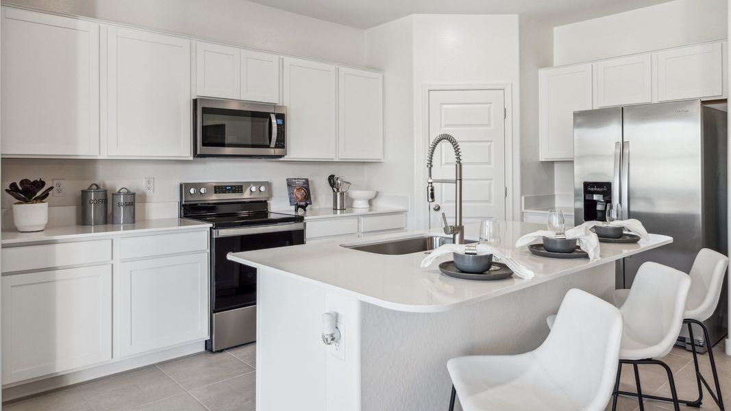 Furnished interior view inside a new home in Desert Moon Estates, Buckeye (Image 6).