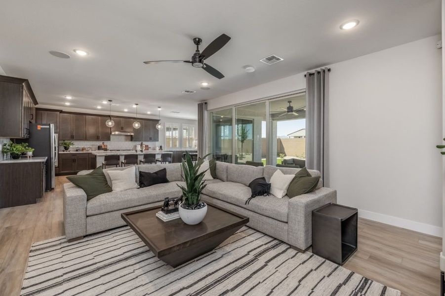 Furnished interior view inside a new home in The Grove at El Cidro, Goodyear (Image 11).