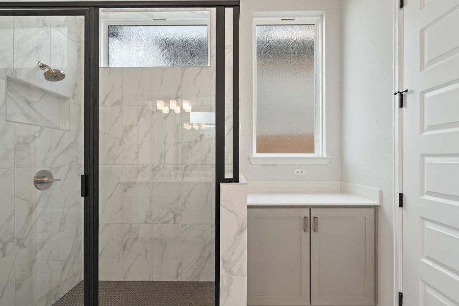 Furnished interior view inside a new home in Park Collection at Lariat, Liberty Hill (Image 6). Furnished interior view inside a new home in Park Collection at Lariat, Liberty Hill (Image 6).