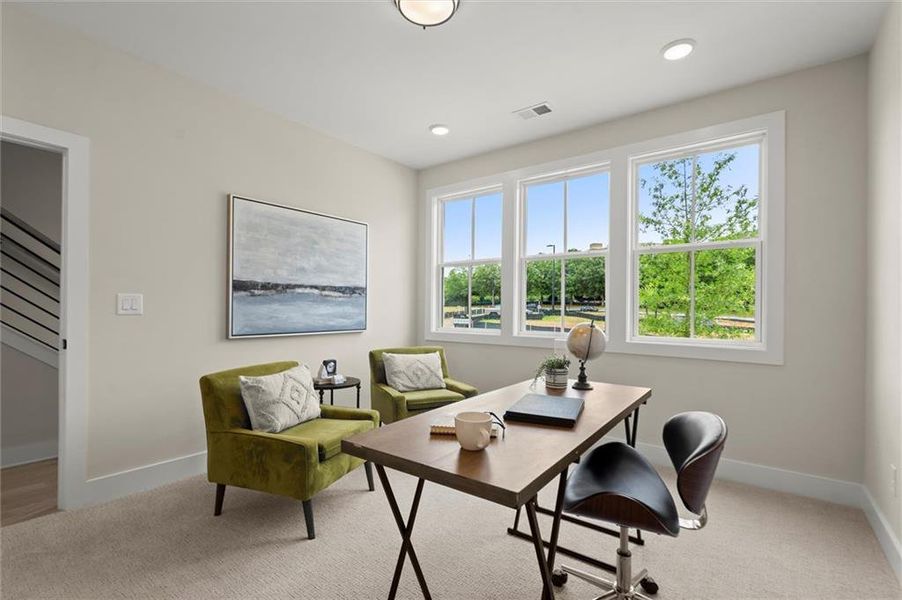 Furnished interior view inside a new home in The Gathering – Alpharetta, Alpharetta (Image 39).