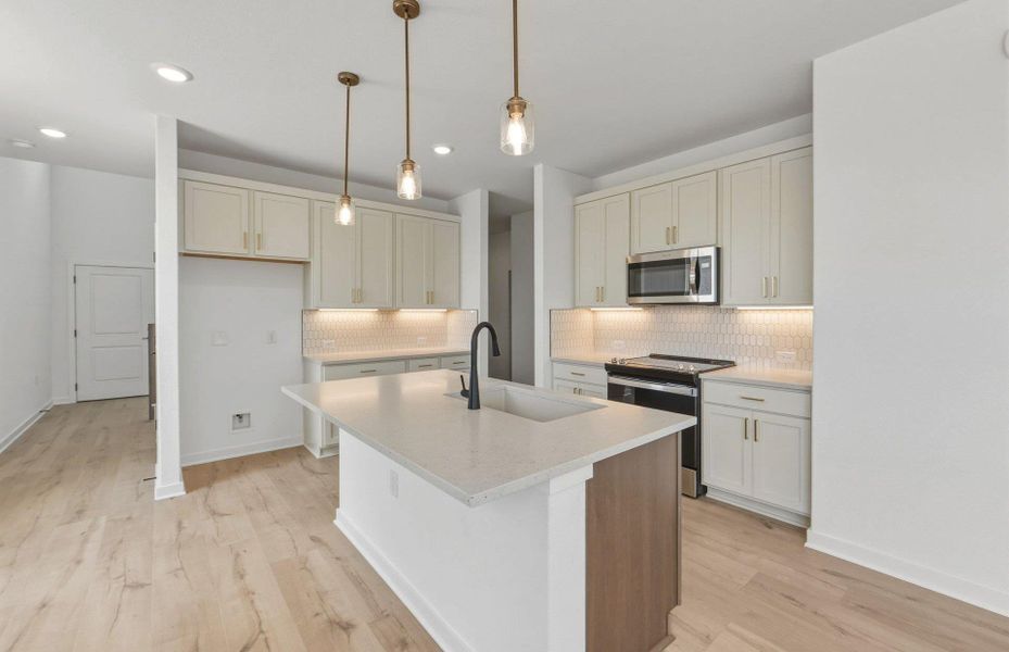 Furnished interior view inside a new home in Cameron Place, Manor (Image 12).