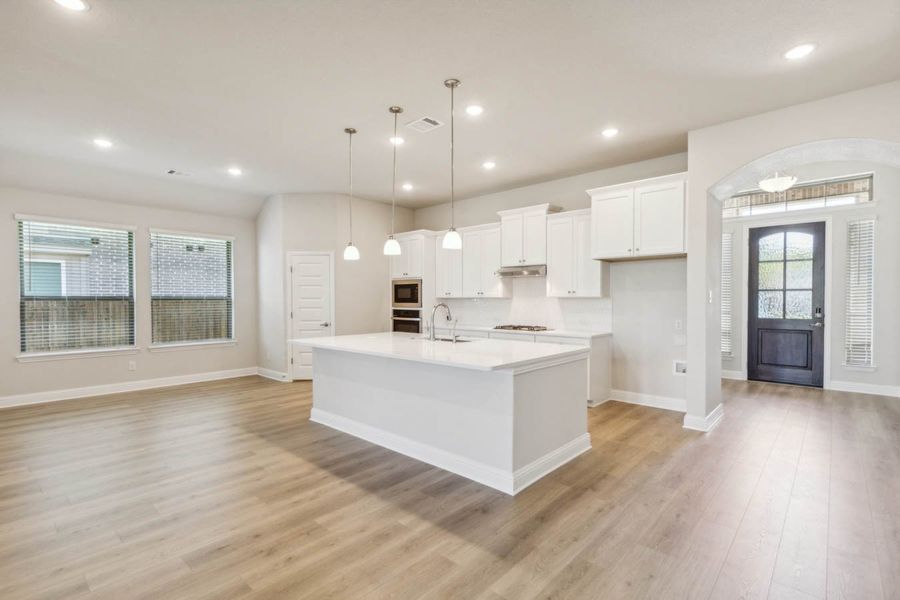Furnished interior view inside a new home in Oaks of North Grove, Waxahachie (Image 7).