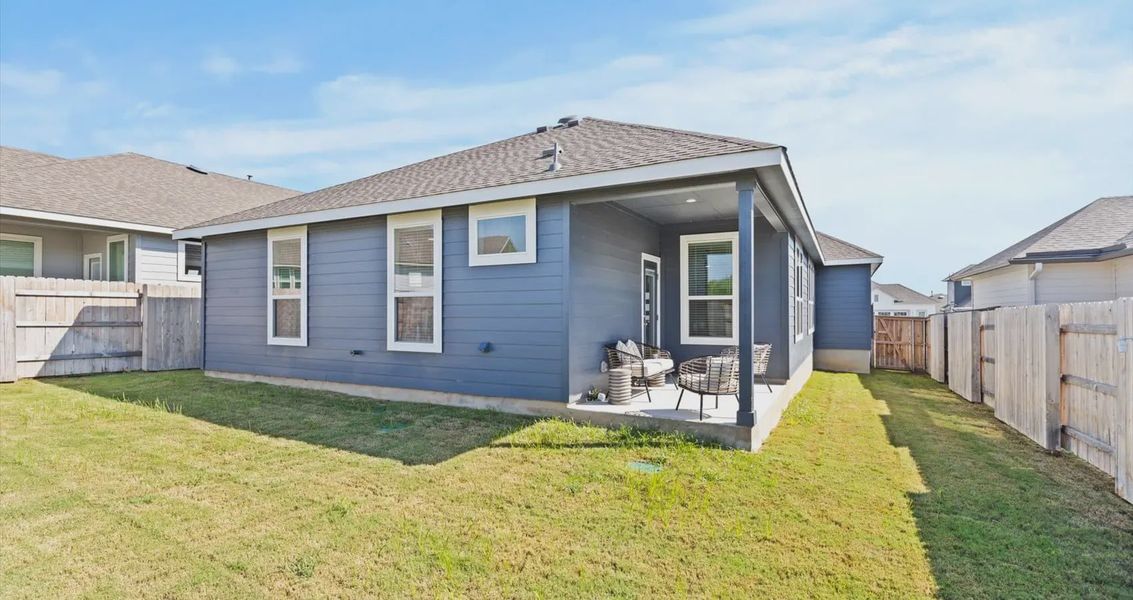 Representative exterior details of a home built from the Avril by Chesmar Homes in Stream Waters, Buda (Image 20).