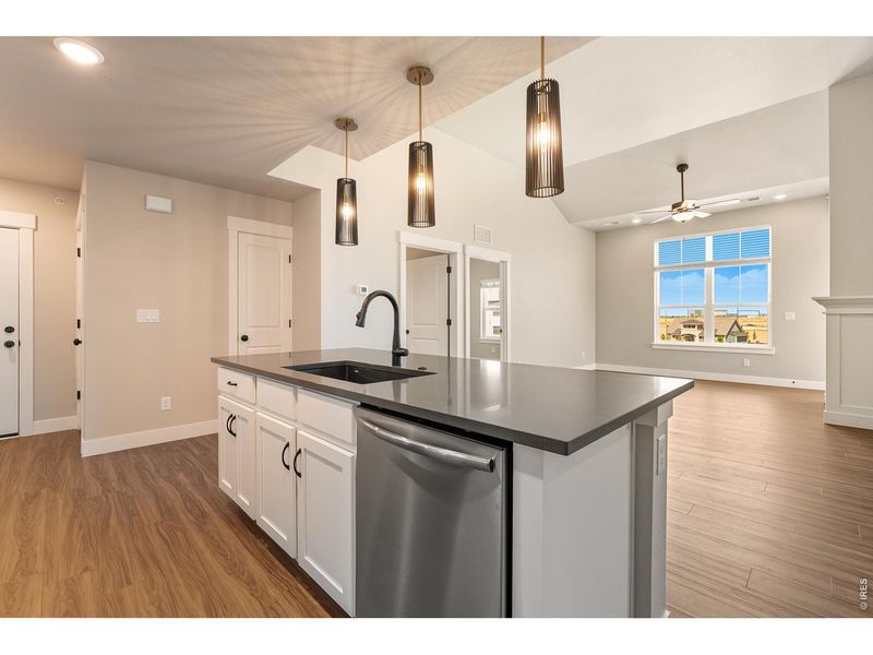 Furnished interior view inside a new home in The Lakes at Centerra, Loveland (Image 4).