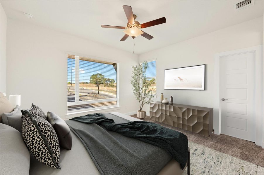 Furnished interior view inside a new home in Rough Hollow, Lakeway (Image 17). Furnished interior view inside a new home in Rough Hollow, Lakeway (Image 17).