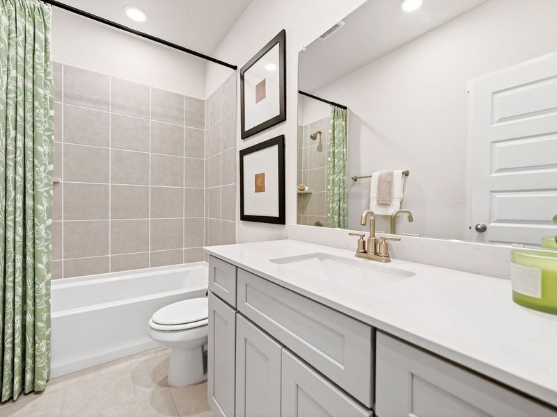 Furnished interior view inside a new home in Parks at Foster Crossing, Anna (Image 26).
