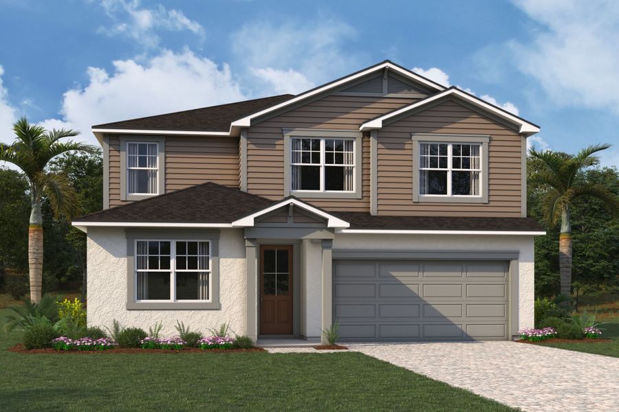 Representative exterior photo of a completed home built from the Sequoia by Mattamy Homes in Crosswind Ranch, Parrish, FL (Image 5).