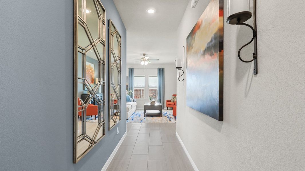 Furnished interior view inside a new home in Townes Landing, Fort Worth (Image 28).