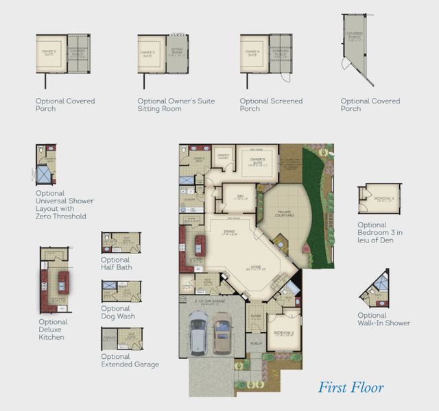 2D floor plan layout for the Promenade III by Epcon Communities in Courtyards by Carrell, Ocean Isle Beach, NC (Image 6). 2D floor plan layout for the Promenade III by Epcon Communities in Courtyards by Carrell, Ocean Isle Beach, NC (Image 6).