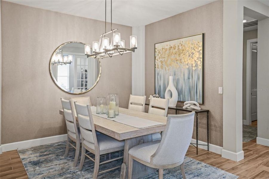 Furnished interior view inside a new home in , Wesley Chapel (Image 29).