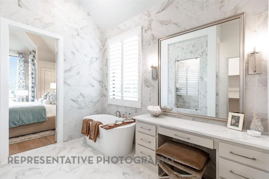 Furnished interior view inside a new home in Pecan Square, Northlake (Image 7).