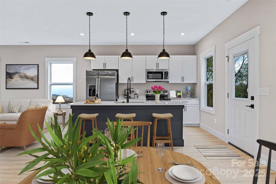 Furnished interior view inside a new home in , Maggie Valley (Image 15).