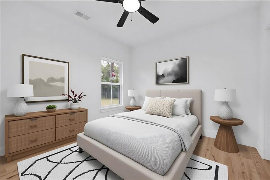 Furnished interior view inside a new home in , Decatur (Image 34).