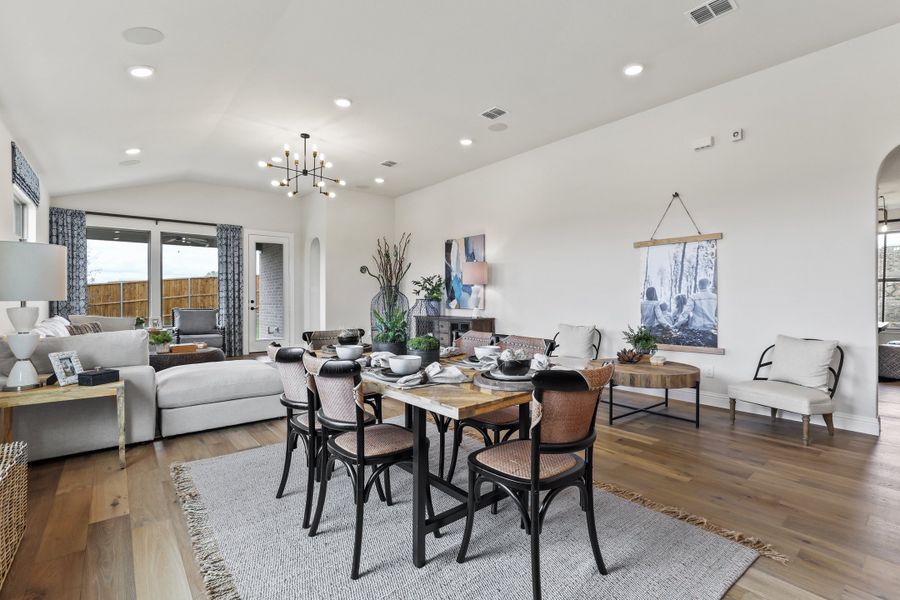 Representative furnished interior of a home built from the Laney by Cambridge Homes in Ribbonwood, Aubrey (Image 10).