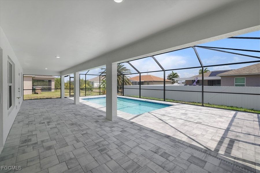 Exterior details and patio area of a home in Cape Coral, Cape Coral (Image 3).