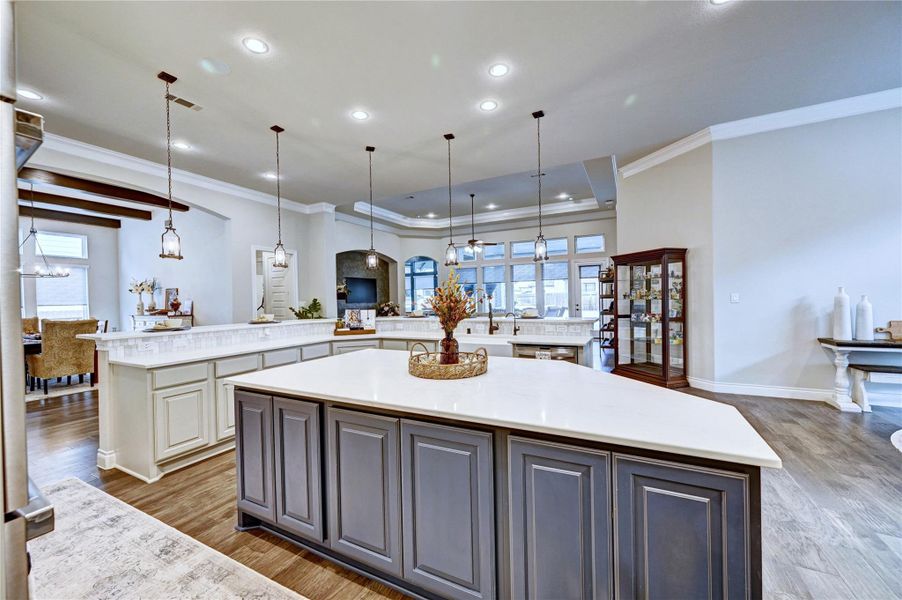 Furnished interior view inside a new home in Artavia 70′, Conroe (Image 42).