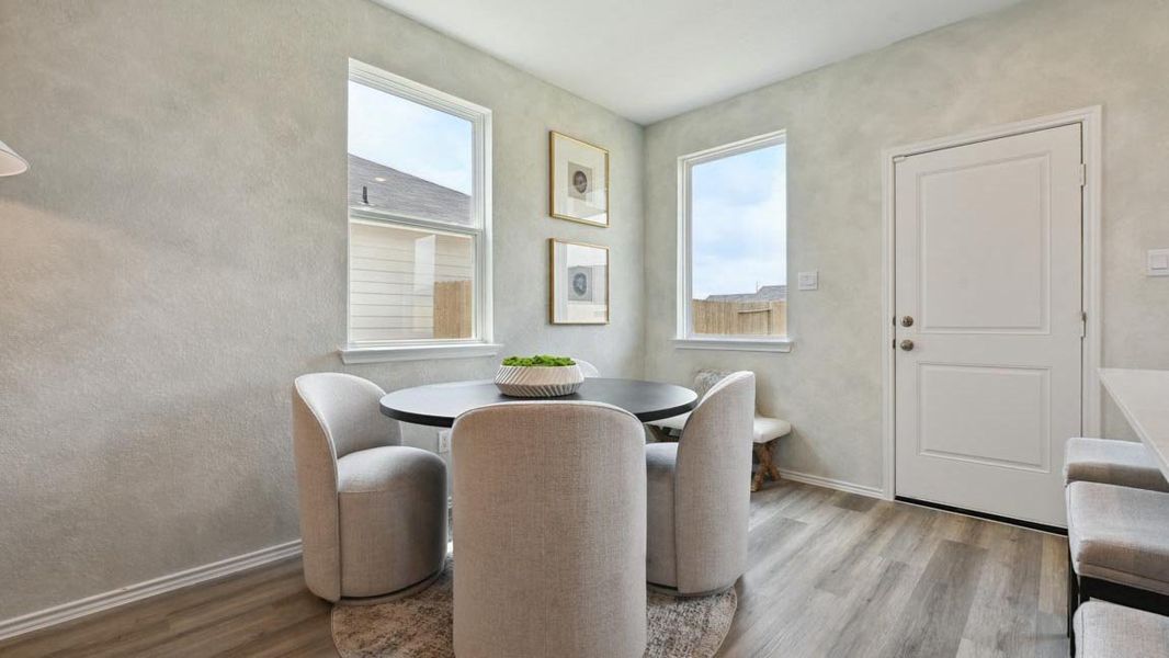 Furnished interior view inside a new home in The Villas at Legacy Park, Houston (Image 7). Furnished interior view inside a new home in The Villas at Legacy Park, Houston (Image 7).