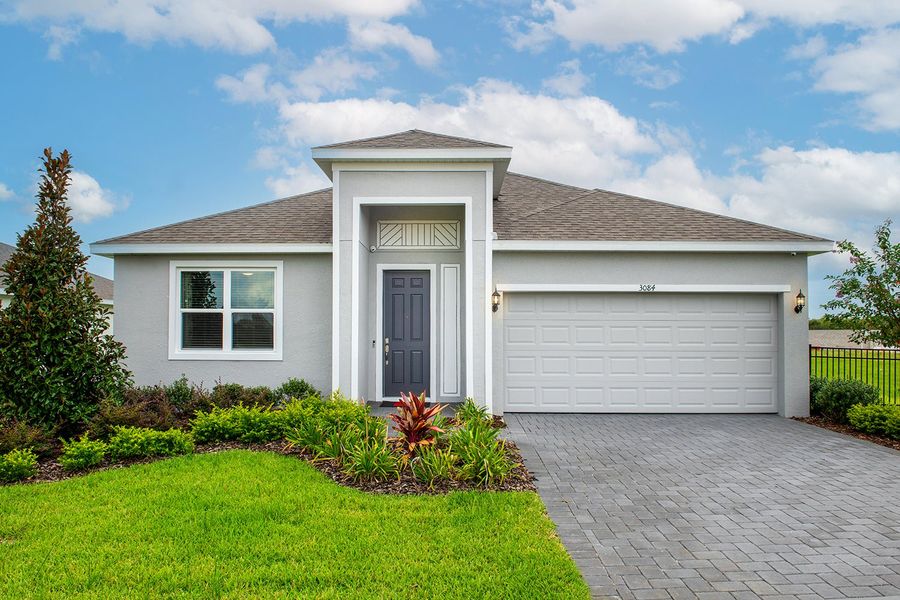 Representative exterior photo of a completed home built from the Evolve by Park Square Residential in Cypress Park Estates, Haines City, FL (Image 20).