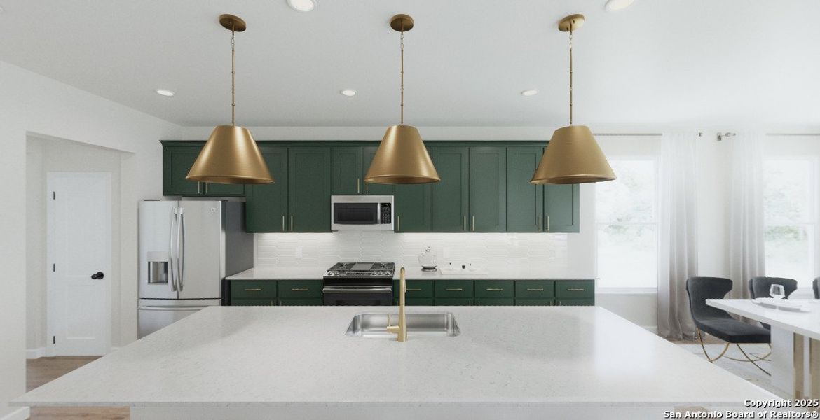 Furnished interior in a model home at The Arbors at the Wilder in Adkins (Image 18).