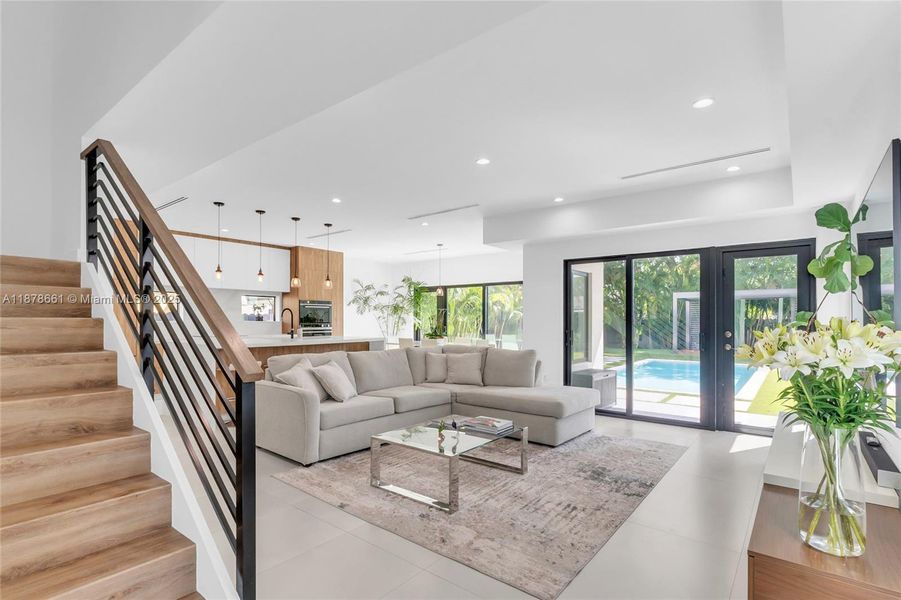 Furnished interior view inside a new home in , Miami (Image 13).