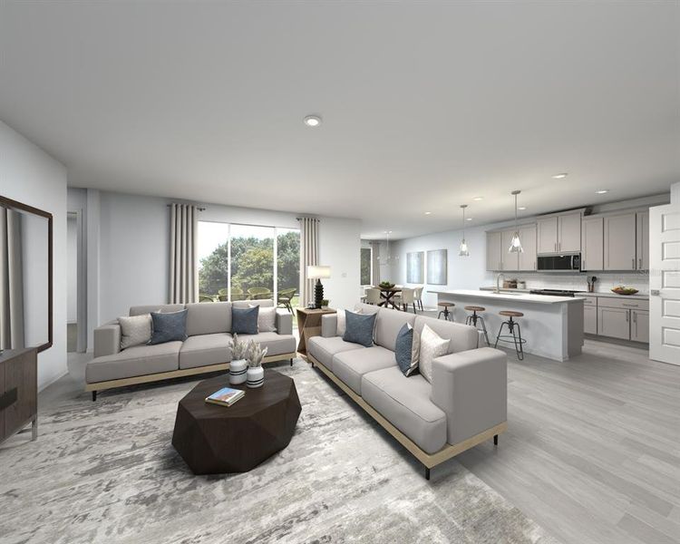 Furnished interior view inside a new home in Oakfield Trails - Signature Series, Parrish (Image 8).