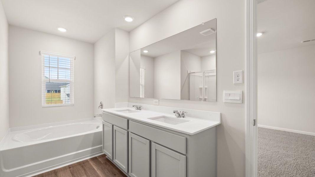 Furnished interior view inside a new home in Preserve at Dove Creek, Statham (Image 13). Furnished interior view inside a new home in Preserve at Dove Creek, Statham (Image 13).