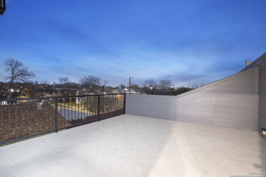 Exterior details and patio area of a home in , San Antonio (Image 28).