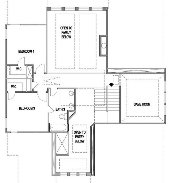 2D floor plan layout of this home in Esperanza, Boerne, TX (Image 3).