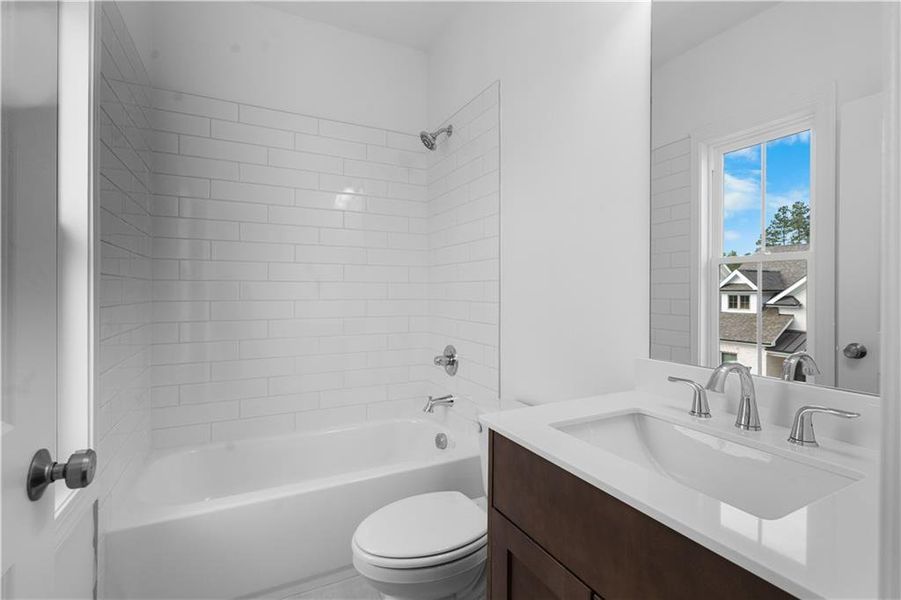Furnished interior view inside a new home in Evanshire Townhomes, Duluth (Image 17).