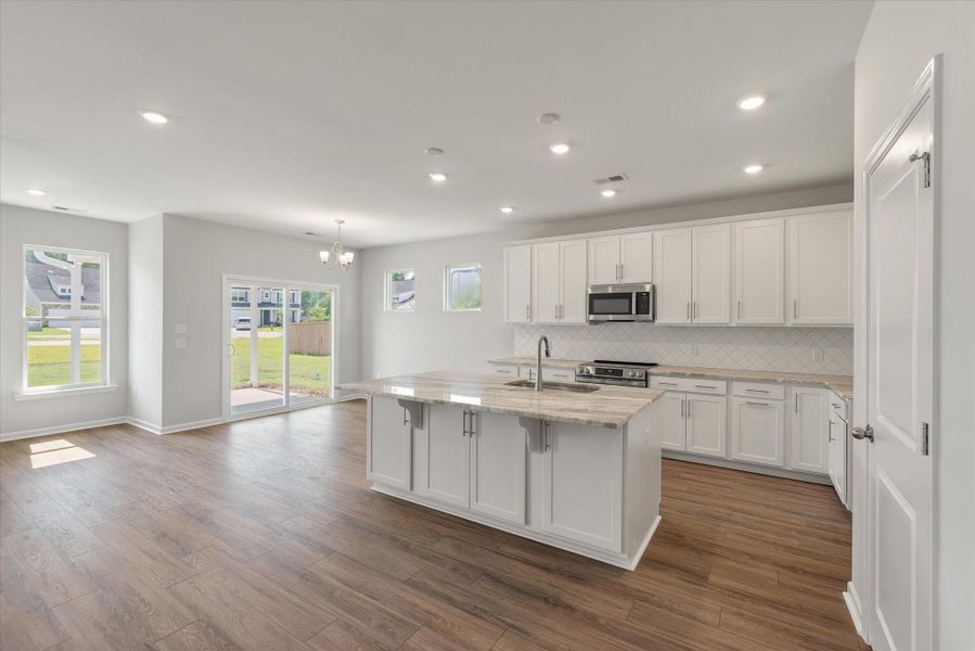 Furnished interior view inside a new home in Parker's Preserve, Ridgeville (Image 3). Furnished interior view inside a new home in Parker's Preserve, Ridgeville (Image 3).