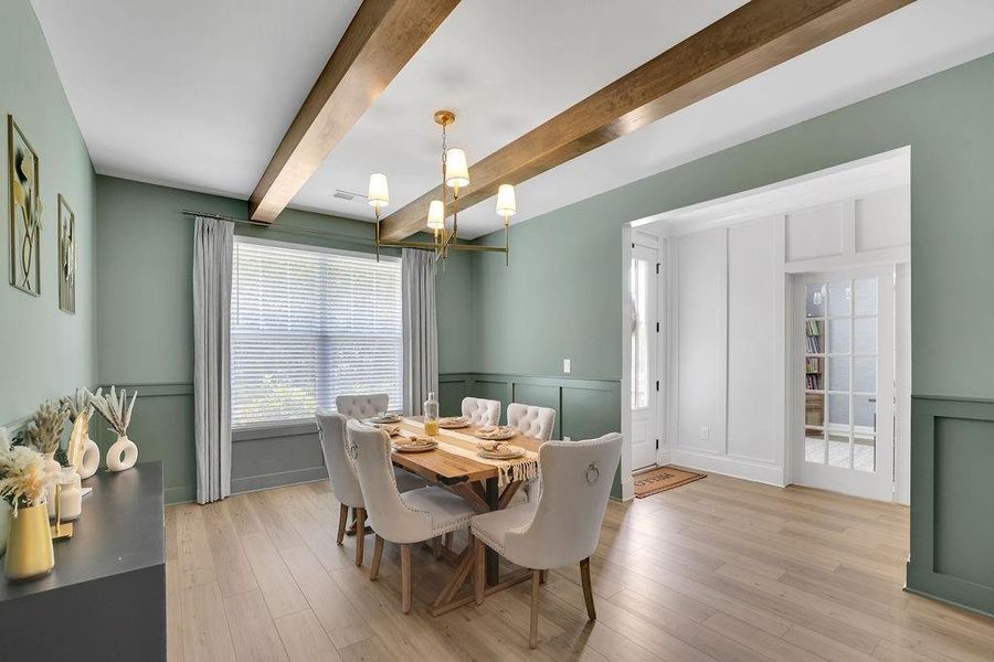 Furnished interior view inside a new home in , Flowery Branch (Image 44).