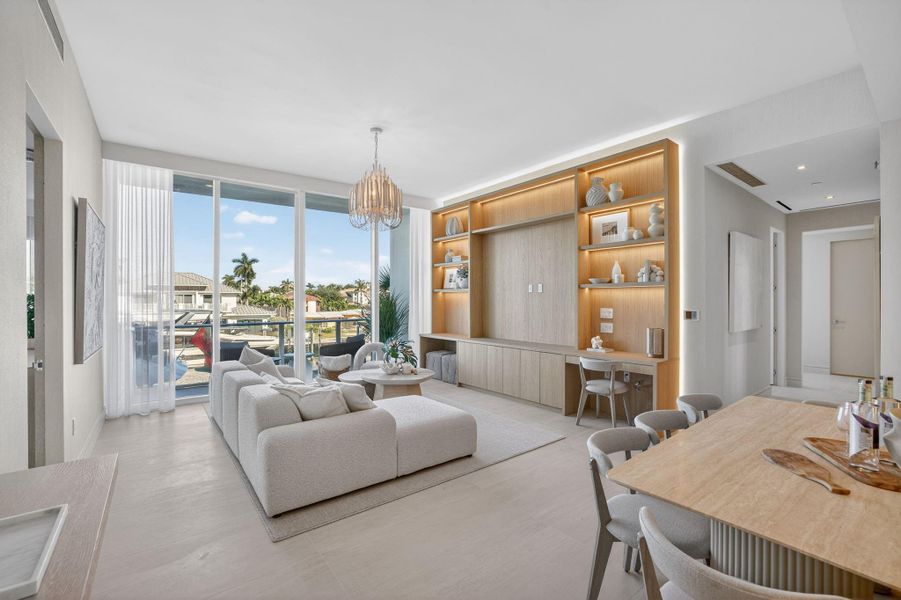 Furnished interior view inside a new home in , Fort Lauderdale (Image 31). Furnished interior view inside a new home in , Fort Lauderdale (Image 31).