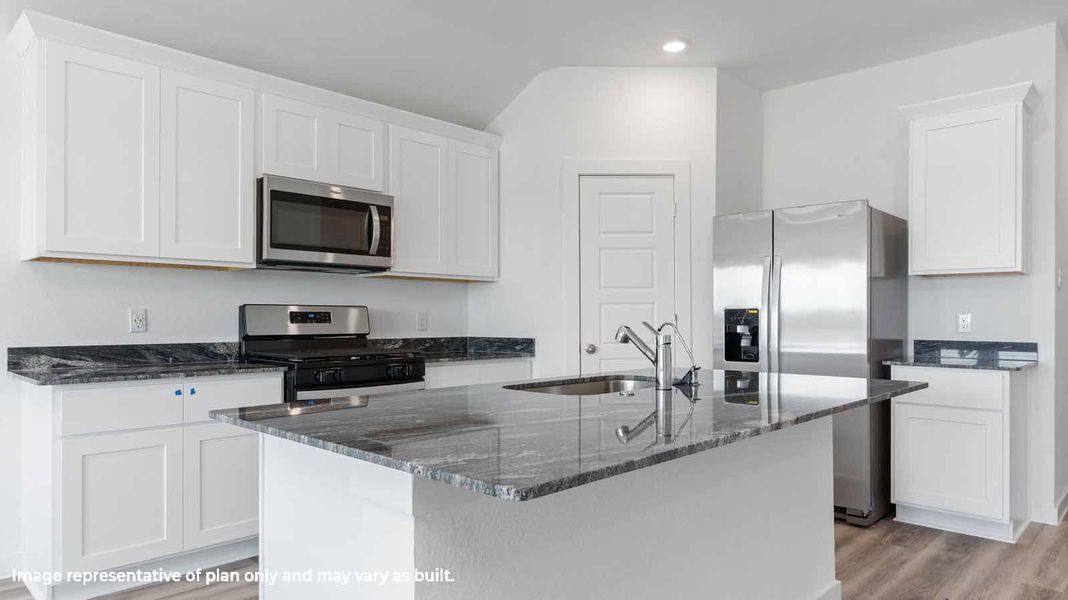 Furnished interior view inside a new home in Canterra Creek 45' and 50' Homesites, Iowa Colony (Image 4).