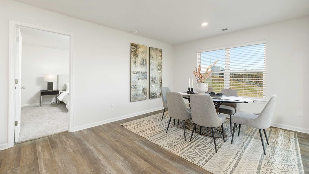 Representative furnished interior of a home built from the Aria by D.R. Horton in Shepherd's Farm, Mooresville (Image 9).