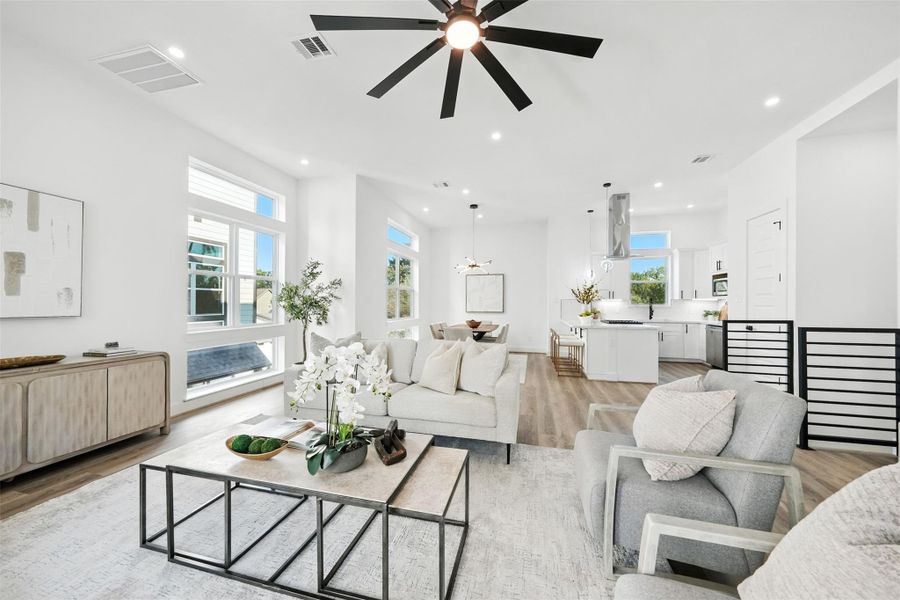 Living room, open concept Living room, open concept