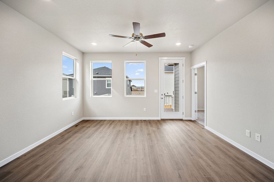 Spacious, unfurnished interior of a new home in Ridge at Lorson Ranch, Colorado Springs (Image 15).