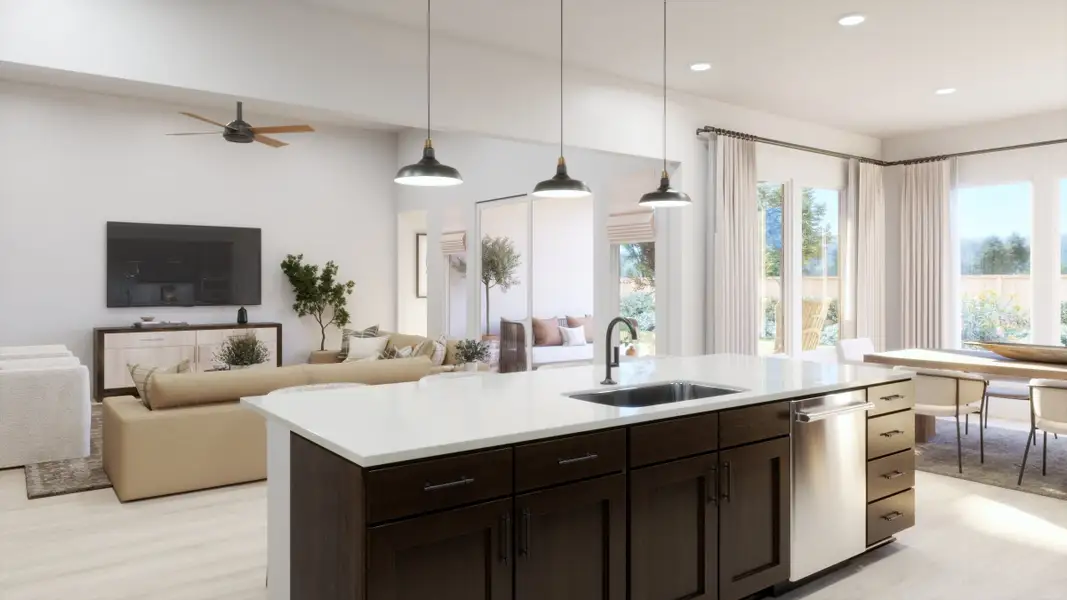 Representative furnished interior of a home built from the 5002 by Risewell Homes in Freedom at Anthem, Kyle (Image 5).