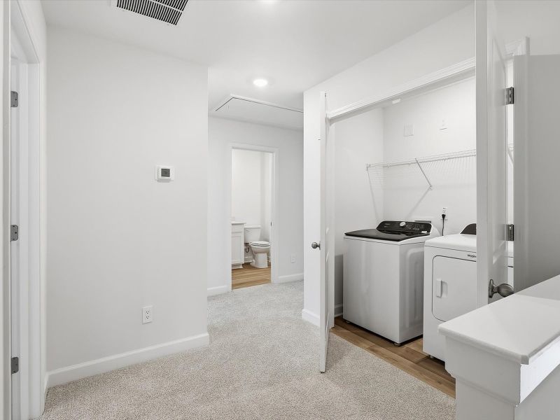 Furnished interior view inside a new home in Courts at Brook Run, Moncks Corner (Image 8).