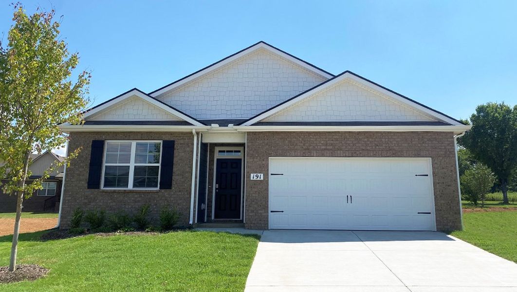 Representative exterior photo of a completed home built from the CALI by D.R. Horton in Woodbridge Glen Single Family, Lebanon, TN (Image 1).