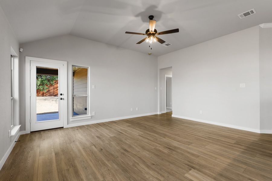 Representative unfurnished interior of a home built from the Sherwood by Cheldan Homes in Sunset Ridge, Keene (Image 46). Representative unfurnished interior of a home built from the Sherwood by Cheldan Homes in Sunset Ridge, Keene (Image 46).