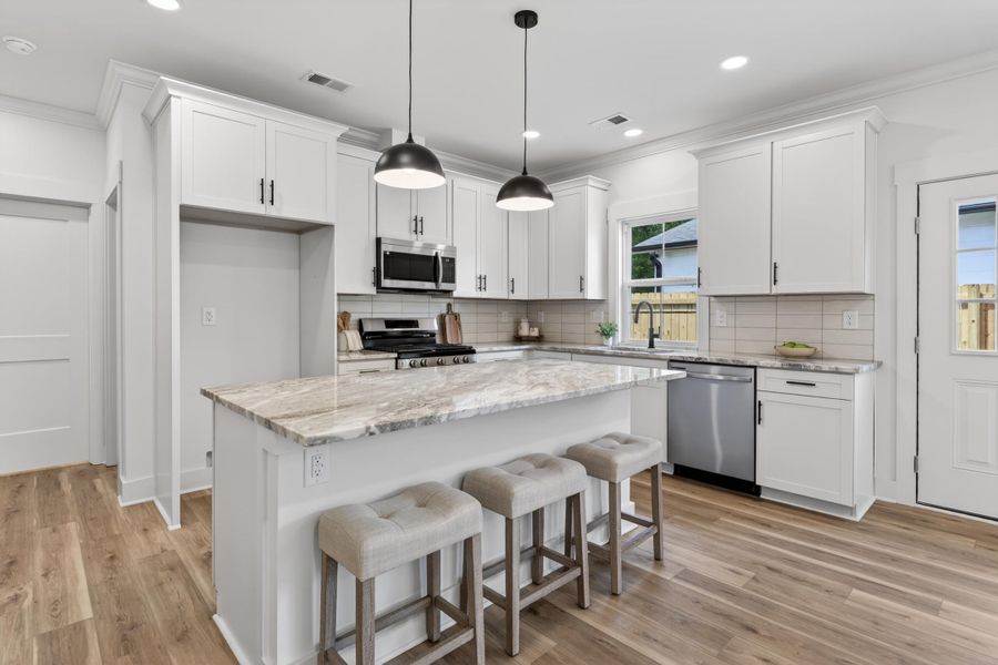 Furnished interior view inside a new home in , North Charleston (Image 8).