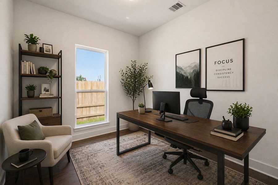 Furnished interior view inside a new home in Winfrey Estates, Tomball (Image 4).